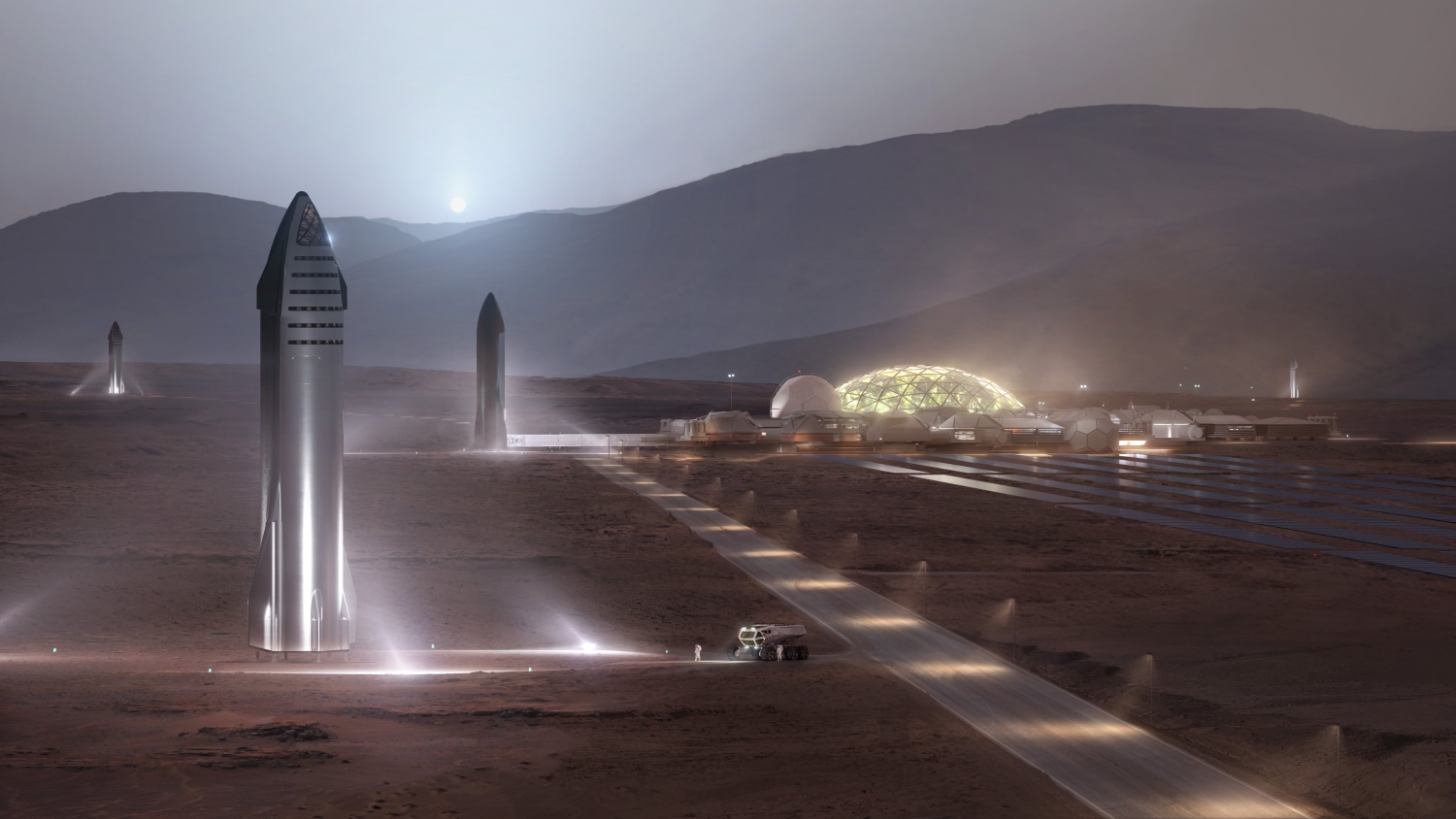 Художнє зображення Starship. SpaceX