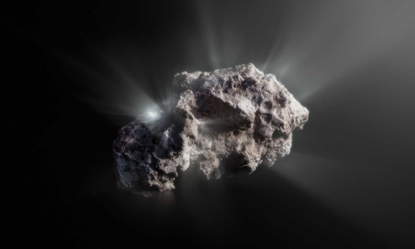 Художнє зображення комети Борисова. M. Kormesser / ESO