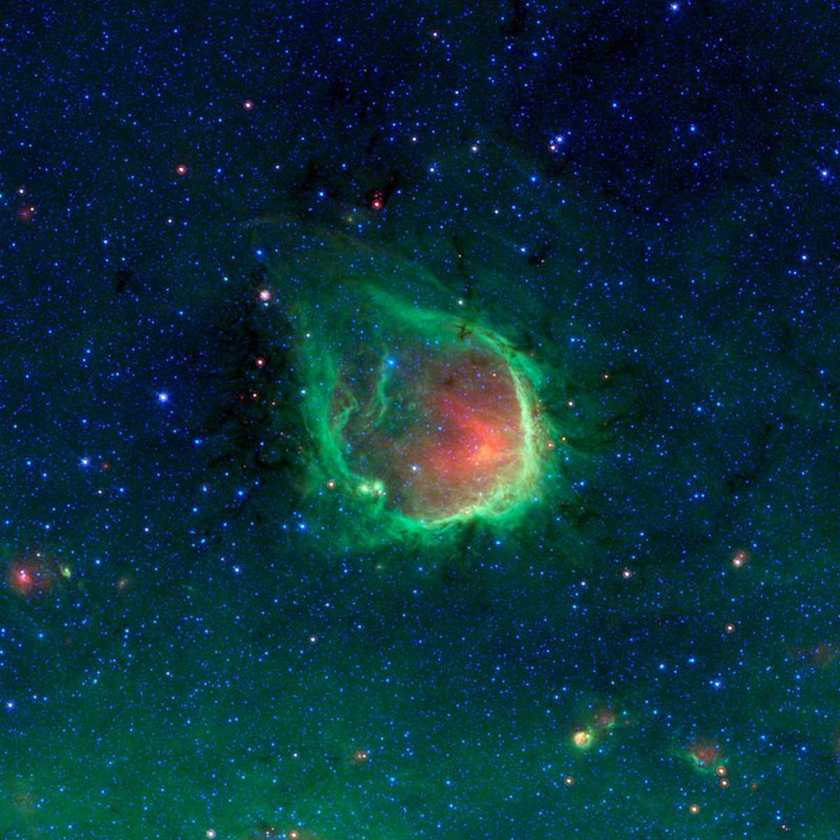 Туманність RCW 120. NASA, JPL-Caltech, GLIMPSE-MIPSGAL Teams / Wikimedia Commons