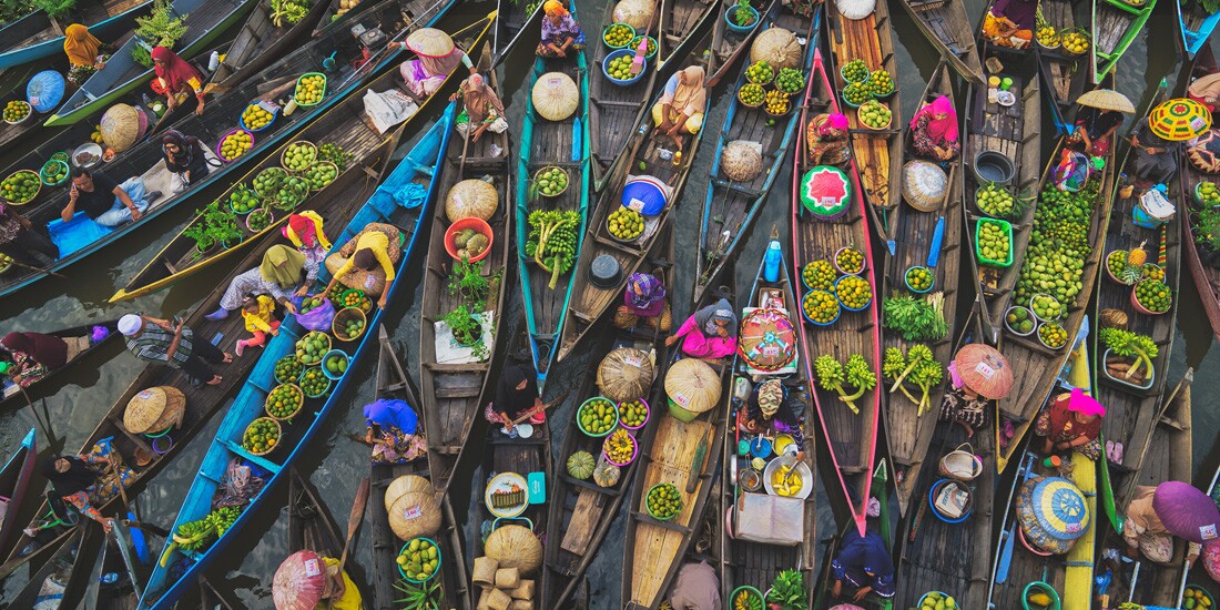 Борнейський ринок на плаву. Sarah&amp;nbsp;Wouters&amp;nbsp;