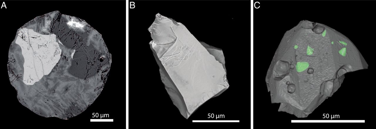 Позаземні зерна хроміту в мікрометеориті, морському вапняку та хондриті. Fredrik Terfelt, Birger Schmitz
