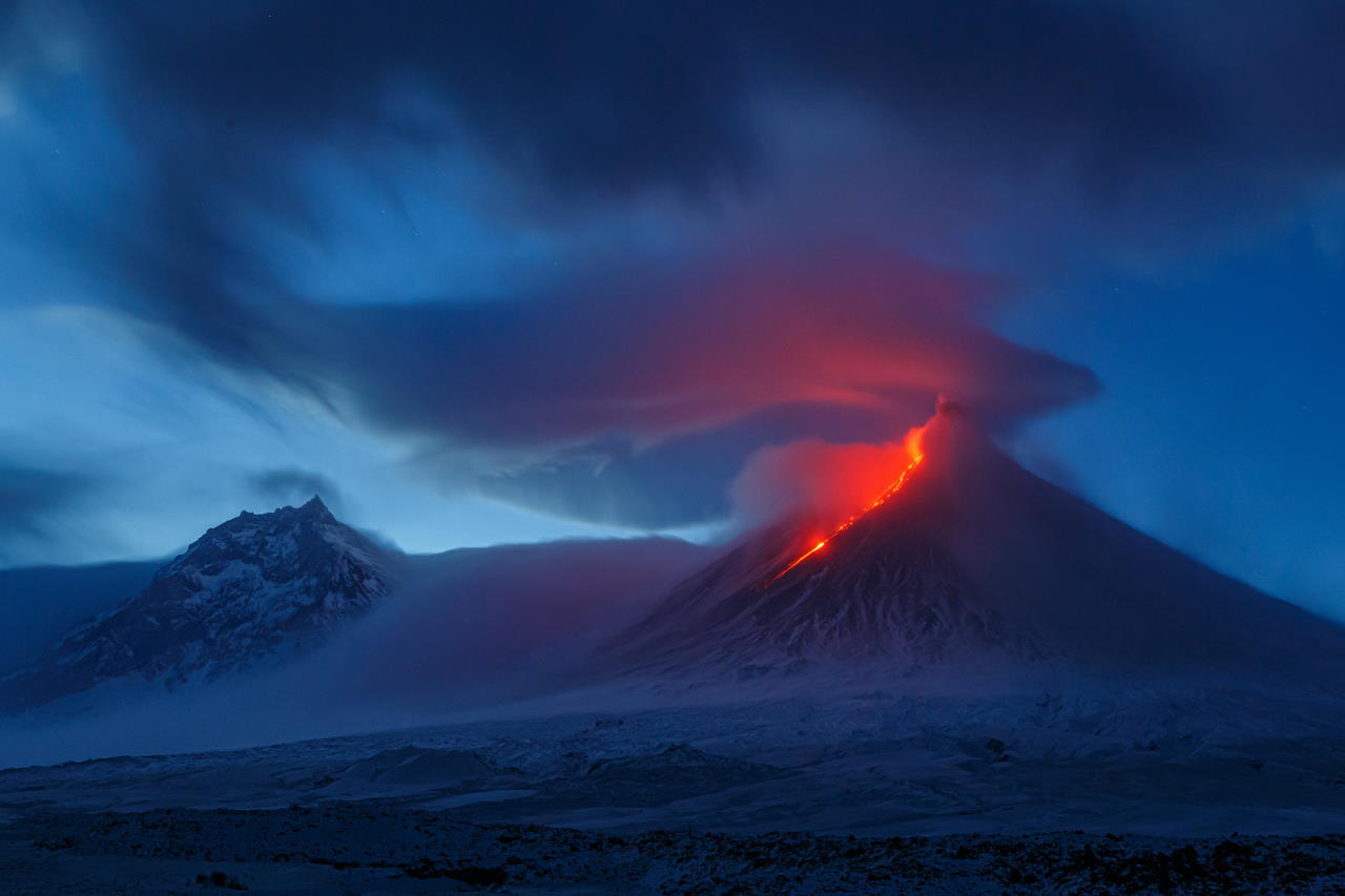 Виверження вулкану на Камчатці. Denis Budkov