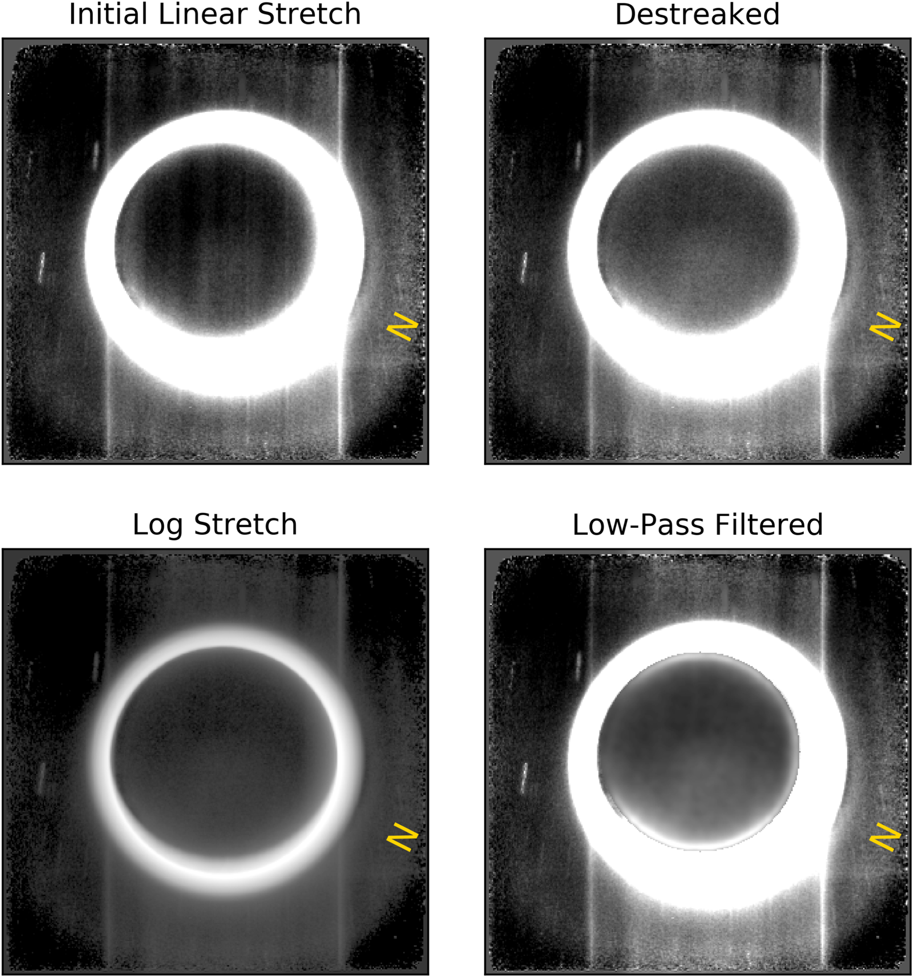 Темна сторона Плутона, оточена яскравим кільцем сонячного світла, розсіяним туманом в його атмосфері. Зліва місцевість слабо освітлюється сонячним світлом, відбитим Хароном. Tod R. Lauer et al. / The Planetary Science Journal, 2021