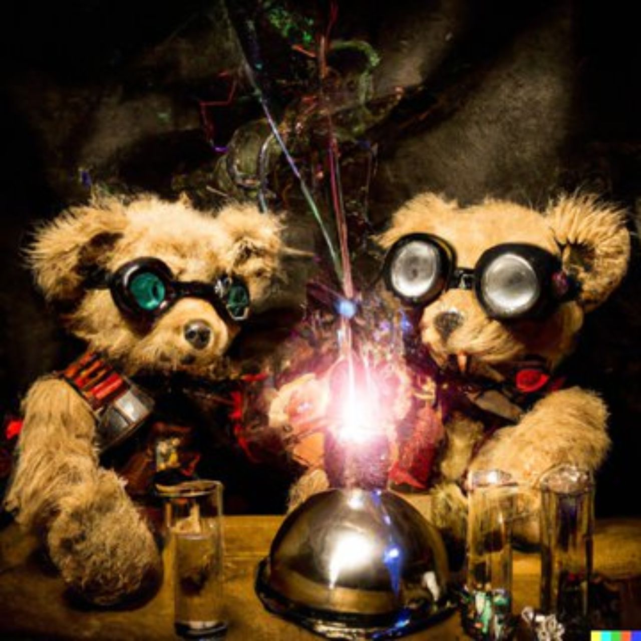 «Ведмедики Тедді змішують іскристі хімікати як божевільні науковці - 1»