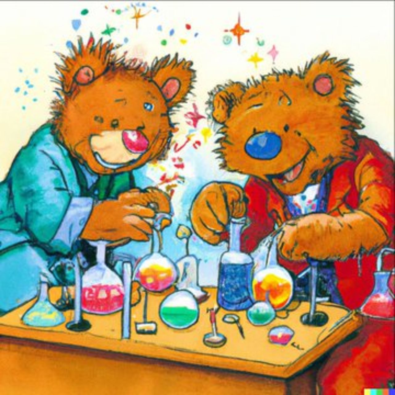 «Ведмедики Тедді змішують іскристі хімікати як божевільні науковці - 2»