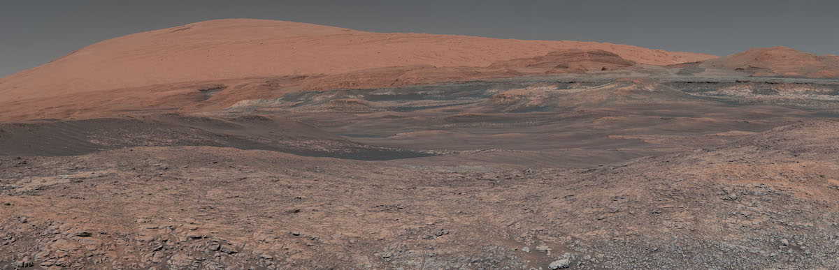 Зображення Марса, зроблене ровером «К'юріосіті». NASA/JPL-Caltech/MSSS